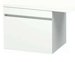Тумба/шкафчик для консоли/столешницы Duravit DuraStyle под раковину 60х47,8х51,2 см, подвесная, ДСП, цвет: белый матовый, 1 выдвижной ящик, прямоугольная