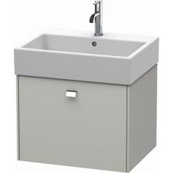 Тумба/шкафчик для консоли/столешницы Duravit Brioso под раковину 52х48х44,2 см, подвесная, ДСП, цвет: бетонно-серый/хром, 1 выдвижной ящик, прямоугольная