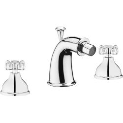 Смеситель для биде Webert Ottocento, для унитаза/биде, двухвентильный, неповоротный, длина 90 мм, латунь, цвет хром