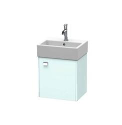Тумба под раковину Duravit Brioso, 48,4х33,9х44,2 см, подвесная, с распашной дверцей, ДСП, цвет: светло-голубой, шкафчик навесной, прямоугольная, правая, в ванную комнату