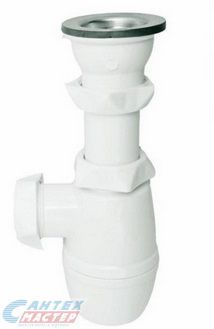 Сифон Wirquin Минор 1 1/4 х 40 мм с выпуском 30718048