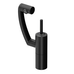 Смеситель для кухни/мойки Damixa Arc однорычажный, керамический, с поворотным изливом, длина 236 мм, латунь, цвет черный