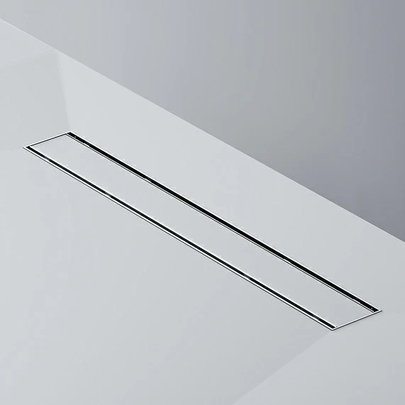 Душевой трап (лоток) AM.PM PrimeFlow 600 мм комбинированный затвор со стальной матовой решеткой, под плитку, цвет хром матовый, выходная труба 50 мм, линейный