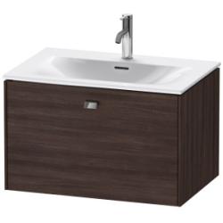 Тумба под раковину для консоли/столешницы Duravit Brioso 72х48х44,2 см, подвесная, ДСП, цвет: каштан темный/хром, 1 выдвижной ящик, прямоугольная