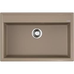 Мойка кухонная Omoikiri Daisen 77-CA, 51х77 см, врезная, из искусственного гранита (Artgranit), прямоугольная, цвет карамель, без отверстия под смеситель, без крыла, слив-перелив, врезная под столещницу, для кухни
