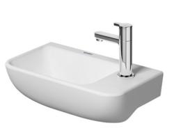 Раковина DURAVIT ME by Starck WonderGliss, 40х22х13,5 см, подвесная, прямоугольная, санфарфор, цвет белый шелковисто-матовый, с 1 отверстием под смеситель справа, антигрязевое покрытие, без перелива