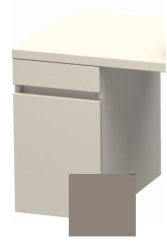 Тумба/шкафчик для консоли/столешницы Duravit DuraStyle под раковину 30х54,8х51,2 см, подвесная, ДСП, цвет: серо-коричневый/базальт, 1 выдвижной ящик, прямоугольная