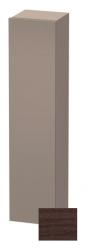 Пенал Duravit DuraStyle, 40x36x180 см, подвесной, (левый), с дверцей, с полкой, со стеклянными полками, цвет: каштан темный/базальт, в ванную комнату