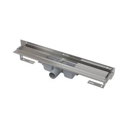 Водоотводящий желоб Alcaplast APZ4S-1050 Flexible для перфорированной решетки с регулируемым краем к стене горизонтальный сток, 1050 мм