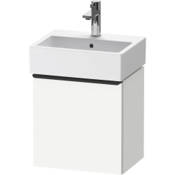 Тумба под раковину Duravit D-Neo, 43,4х32,2х44 см, подвесная, с распашной дверцей, ДСП, цвет: белый матовый, шкафчик навесной, прямоугольная, правая, в ванную комнату