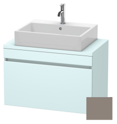 Тумба под раковину для консоли/столешницы Duravit DuraStyle 80х54,8х51,2 см, подвесная, ДСП, цвет: светло-голубой/базальт, 1 выдвижной ящик, прямоугольная