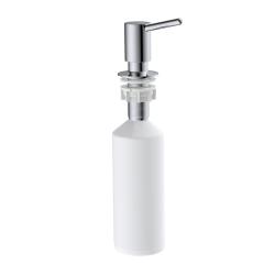 Встраиваемый дозатор IDDIS Kitchen Line для жидкого мыла, латунь/пластик, цвет хром, емкость дозатора пластиковая, объем - 550 мл, для кухонных моек, встраиваемый в мойку/столешницу, для кухни SDISB00i59