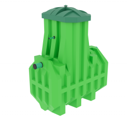 Септик Ergobox 5 (Эргобокс) станция биологической очистки,для частного дома, дачи (5 чел)