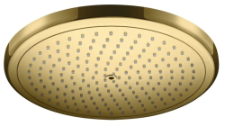Верхний душ Hansgrohe Croma 280 Air 1jet, настенный/потолочный, круглый, с 1 режимом: RainAir, размер 28 см, латунь, цвет полированное золото