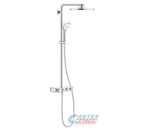 Душевая система Grohe Euphoria SmartControl 310 Duo с термостатическим смесителем без излива хром белая луна