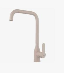 Смеситель для кухни/мойки VIEIR, однорычажный, поворотный, керамический, длина излива 205 мм, нержавеющая сталь, цвет бежевый