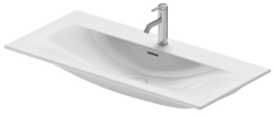 Раковина DURAVIT Viu WonderGliss 103х49х18,5 см, подвесная, прямоугольная, санфарфор, цвет белый, с 1 отверстием под смеситель, антигрязевое покрытие, слив/перелив