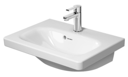 Раковина DURAVIT DuraStyle WonderGliss 55х40х17 см, подвесная, прямоугольная, санфарфор, цвет белый, 1 отверстие под смеситель, антигрязевое покрытие, слив/перелив
