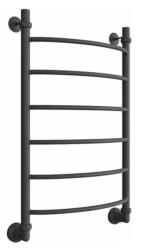 Полотенцесушитель Двин R 80/50, водяной (1"-1/2" К3  графит), универсальное подключение, нержавеющая сталь, настенный, форма лесенка, цвет графит, к отоплению и ГВС, для отопления, обогрева в ванной