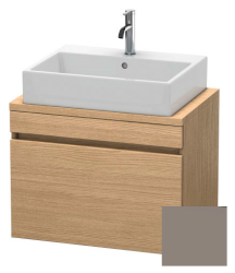 Тумба/шкафчик для консоли/столешницы Duravit DuraStyle под раковину 30х47,8х51,2 см, подвесная, ДСП, цвет: дуб европейский/базальт, 1 выдвижной ящик, прямоугольная