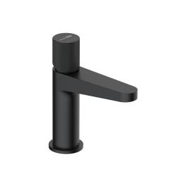 Смеситель для раковины/умывальника WasserKRAFT Fulda, однорычажный, неповоротный, керамический, длина излива 110 мм, латунь, цвет черный матовый