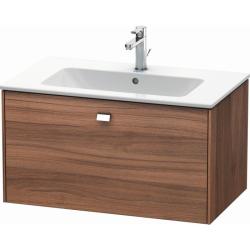 Тумба/шкафчик для консоли/столешницы Duravit Brioso под раковину 82х55х44,2 см, подвесная, ДСП, цвет: орех матовый/хром, 1 выдвижной ящик, прямоугольная