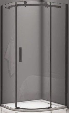 Душевое ограждение BAS Good Door  Galaxy R-90-C-B 900х900х1950 прозрачное стекло