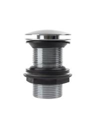 Донный клапан IDDIS Slide 1 1/4" цвет матовый хром, 68х68х87 мм латунь, без перелива SLIBC10i88