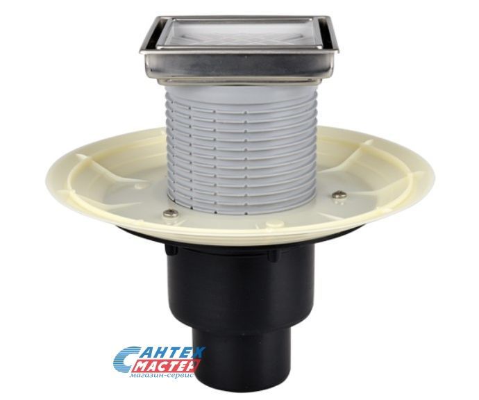 Гидроизоляционный фланец Ду50/75/110 для трапов с надставным элементом, HL 83.3020