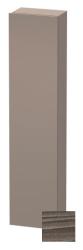 Пенал Duravit DuraStyle, 40x24x180 см, подвесной, (правый), с дверцей, с полкой, со стеклянными полками, цвет: сосна терра/базальт, в ванную комнату