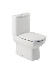 Унитаз компакт Roca D-Senso Compact горизонтальный выпуск без сиденья белый