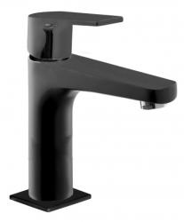 Смеситель для раковины/умывальника Azario TREYA однорычажный, керамический картридж, неповоротный, длина излива 135 мм, латунь, цвет черный