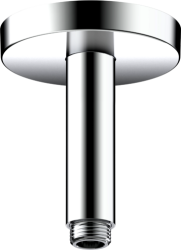 Потолочное подсоединение для верхнего душа Axor ShowerSolutions, удлинение 10 см, цвет: хром, латунный для душа/ванной/душевой кабины, на потолок, кронштейн, наружний монтаж