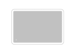 Зеркало BelBagno 120х80 см, с LED/ЛЕД-подсветкой, прямоугольное, без антизапотевания, выключатель сенсорный, для ванны, навесное/подвесное/настенное