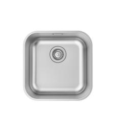 Мойка IDDIS Mate 446х446х180 мм толщина 0,8 мм, врезная, нержавеющая сталь, прямоугольная, цвет сталь, сатин, без отверстия под смеситель, для кухни MAT44S0i77