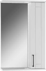 Зеркальный шкаф Домино Charlie 50, 500х201х782 мм, без подсветки, подвесной, цвет белый, зеркало, 1 распашная дверца, прямоугольный, правый, правосторонний