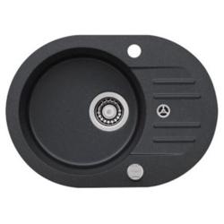 Мойка кухонная ALVEUS GRANITAL GENESIS FOXTROT 40 G91 CARBON 62x48x20 см, врезная/встраиваемая сверху, с крылом, искусственный гранит, овальная, цвет карбон, с отверстием под смеситель Мойка кухонная ALVEUS GRANITAL GENESIS FOXTROT 40 G91 CARBON 62x48x20 см, врезная/встраиваемая сверху, с крылом, искусственный гранит, овальная, цвет карбон, с отверстием под смеситель