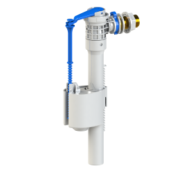 Впускной клапан KK-POL ZN3 боковой подвод воды 1/2" нр. штуцер латунь, для пластиковых и керамических бачков, заливной механизм