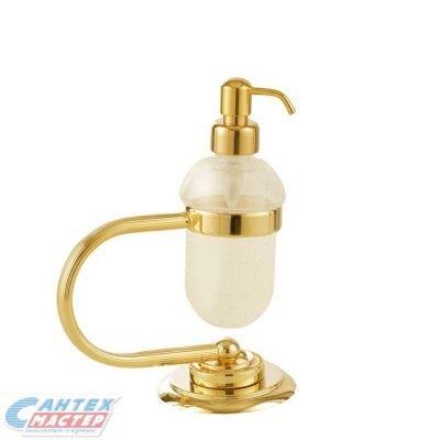 Дозатор для жидкого мыла Boheme Murano настольный золото 10909-G