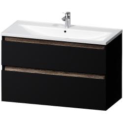 Тумба под раковину AM.PM X-Joy 100, 970x445x600 мм, подвесная, цвет черный матовый, 2 выдвижных ящика, под раковину/умывальник, прямоугольная, правая/левая, универсальная