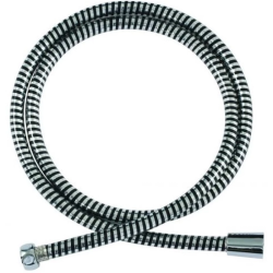 Шланг для душа Bravat, 150 см, 1/2” и 1/2”  для душа/лейки/ванны, без лейки, с защитой от перекручивания, внутренняя резьба, ПВХ/пластик, цвет хром
