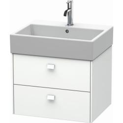 Тумба/шкафчик для консоли/столешницы Duravit Brioso под раковину 52х48х44,2 см, подвесная, ДСП, цвет: белый матовый, 2 выдвижных ящика, прямоугольная