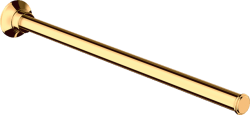 Полотенцедержатель Axor Montreux, одинарный, настенный, неповоротный, 43,3 см, металлический, форма округлая, для полотенец, в ванную/туалет/душевую кабину, цвет полированное золото, к стене