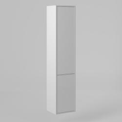 Пенал Briz Монца 35, 35х30х165 см, подвесной, (правый), 1 распашная дверца/корзина, цвет белый глянцевый, в ванную комнату, правосторонний