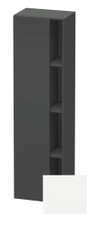 Пенал Duravit DuraStyle, 50x36x180 см, подвесной, (левый), с дверцей, с закрытыми/открытыми полками, цвет: графит/белый матовый, в ванную комнату