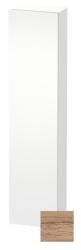Пенал Duravit DuraStyle, 40x24x180 см, подвесной, (левый), с дверцей, с полкой, со стеклянными полками, цвет: дуб европейский/белый матовый, в ванную комнату