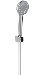 Душевой гарнитур Aquatek Бетта комплект: ручной душ/шланг для душа/держатель для душа, пластик, цвет хром, наружного монтажа, настенный, для душа/ванной