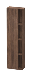 Пенал Duravit DuraStyle, 50x24x180 см, подвесной, (левый), с дверцей, с закрытыми/открытыми полками, цвет: орех темный, в ванную комнату