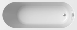 Ванна РАДОМИР Виктория, каркас (РАЗБОРНЫЙ), 170х70 пристенная, акрил, цвет- белый, (без гидромассажа, сифона, фронтальной панели), прямоугольная, антискользящее покрытие, каркас из профиля 25мм, 5 опор