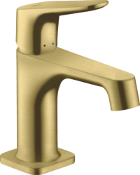 Смеситель для раковины/умывальника Axor Citterio M 70, однорычажный, фиксированный излив, длина излива 10,4 см, керамический, латунь, цвет шлифованная медь, со сливным гарнитуром